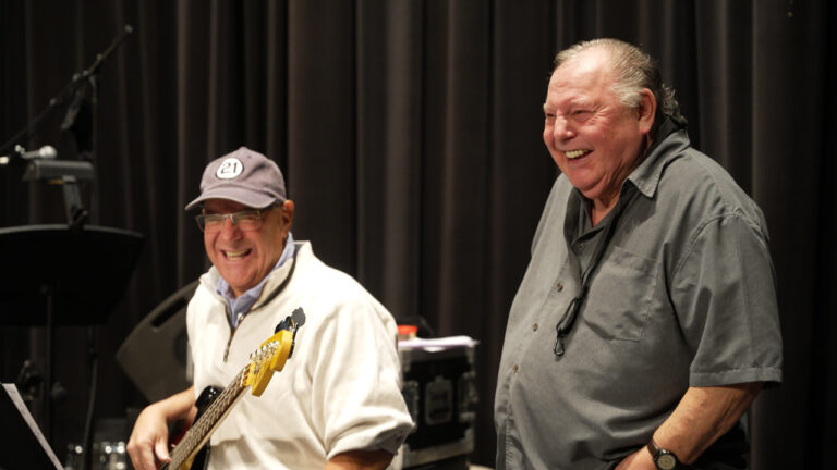 Doug Romoff and Joe Sielski laughing