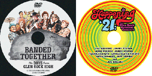 DVDs of the Banded Together documentary and the Happening '21 concert film